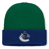 Men's Fanatics Green Vancouver Canucks Authentic Pro Rink Cuffed Knit Hat