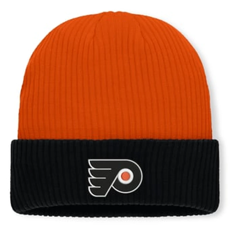 Men's Fanatics Orange Philadelphia Flyers Authentic Pro Rink Cuffed Knit Hat