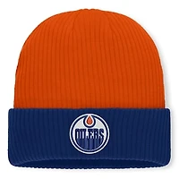 Men's Fanatics Orange Edmonton Oilers Authentic Pro Rink Cuffed Knit Hat