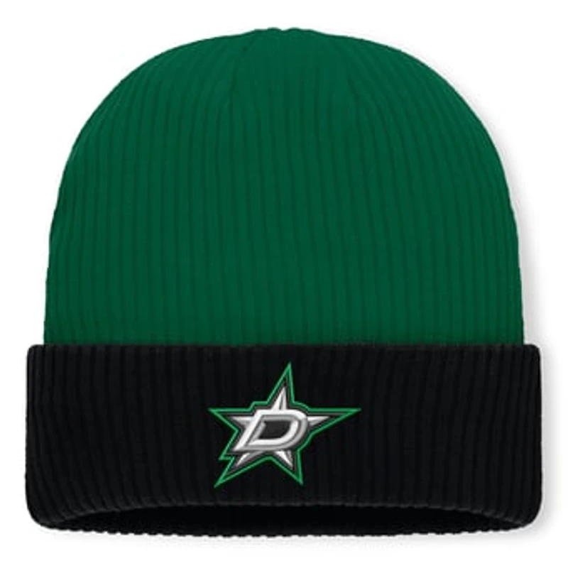 Men's Fanatics Kelly Green Dallas Stars Authentic Pro Rink Cuffed Knit Hat