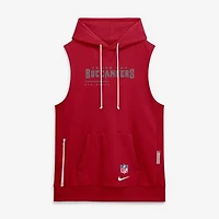 Men's Nike Red Tampa Bay Buccaneers Sideline Standard Issue Dri-FIT Sleeveless Hoodie