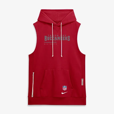 Men's Nike Red Tampa Bay Buccaneers Sideline Standard Issue Dri-FIT Sleeveless Hoodie