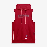 Men's Nike Red Tampa Bay Buccaneers Sideline Standard Issue Dri-FIT Sleeveless Hoodie