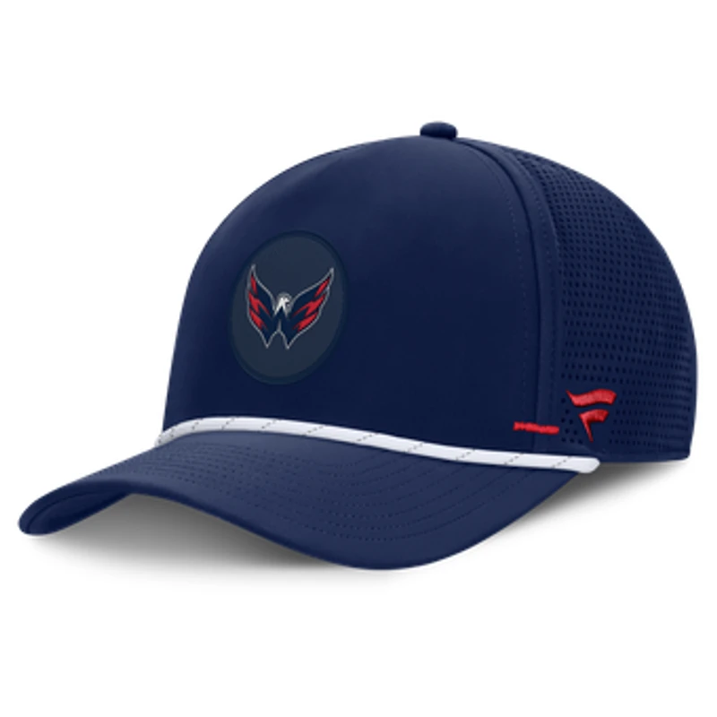 Men's Fanatics Navy Washington Capitals Authentic Pro Rink Vented A-Frame Adjustable Hat