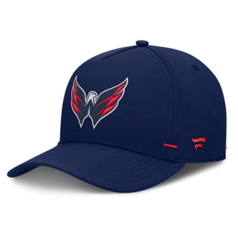 Men's Fanatics Navy Washington Capitals Authentic Pro Rink Bar Tacks A-Frame Adjustable Hat