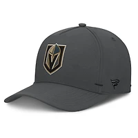 Men's Fanatics Charcoal Vegas Golden Knights Authentic Pro Rink Bar Tacks A-Frame Adjustable Hat