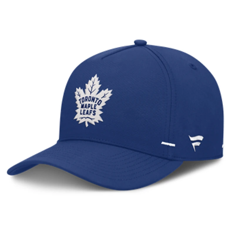 Men's Fanatics Blue Toronto Maple Leafs Authentic Pro Rink Bar Tacks A-Frame Adjustable Hat