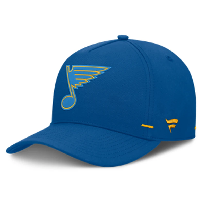 Men's Fanatics Blue St. Louis Blues Authentic Pro Rink Bar Tacks A-Frame Adjustable Hat