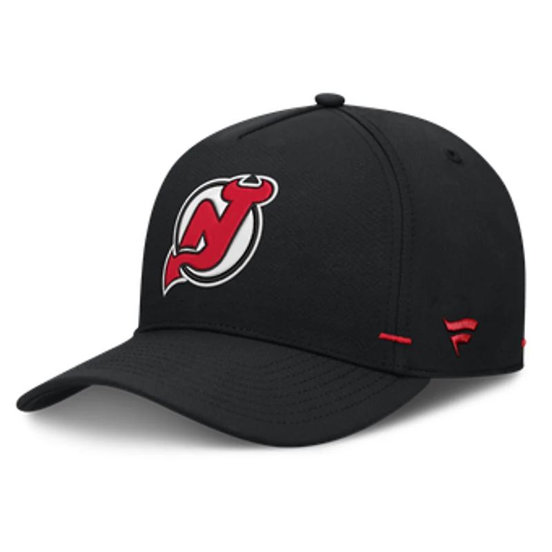 Men's Fanatics Black New Jersey Devils Authentic Pro Rink Bar Tacks A-Frame Adjustable Hat