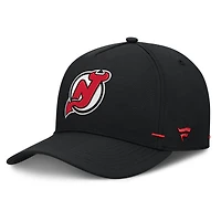 Men's Fanatics Black New Jersey Devils Authentic Pro Rink Bar Tacks A-Frame Adjustable Hat