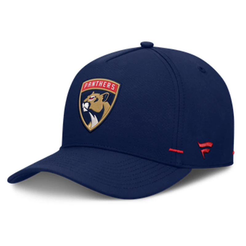 Men's Fanatics Navy Florida Panthers Authentic Pro Rink Bar Tacks A-Frame Adjustable Hat