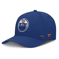 Men's Fanatics Royal Edmonton Oilers Authentic Pro Rink Bar Tacks A-Frame Adjustable Hat