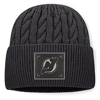Men's Fanatics Charcoal New Jersey Devils Road Phantom Oversized Cuffed Knit Hat