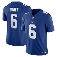 Men's Nike Jaxson Dart Royal New York Giants Vapor F.U.S.E. Limited Jersey