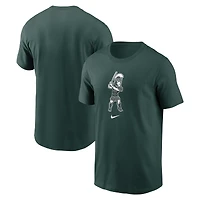 Men's Nike Green Michigan State Spartans Baseball Sparty Sport T-Shirt