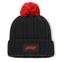 Men's Fanatics  Black Formula 1 Cuffed Knit Hat with Pom