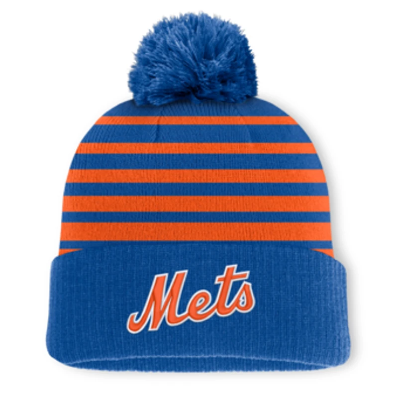 Men's Fanatics Royal New York Mets Gradual Knit Hat with Pom