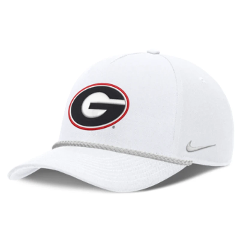Unisex Nike White Georgia Bulldogs Rope Rise Adjustable Hat