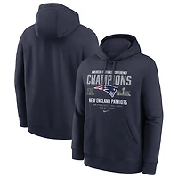 Men's Nike Navy New England Patriots 2025 AFC Champions Team Nation Hoodie