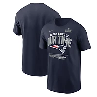 Men's Nike Navy New England Patriots Super Bowl LX Clear Sign T-Shirt