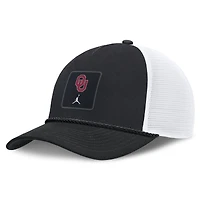 Unisex Jordan Brand Black Oklahoma Sooners 2026 On-Field Gameday Rope Trucker Adjustable Hat