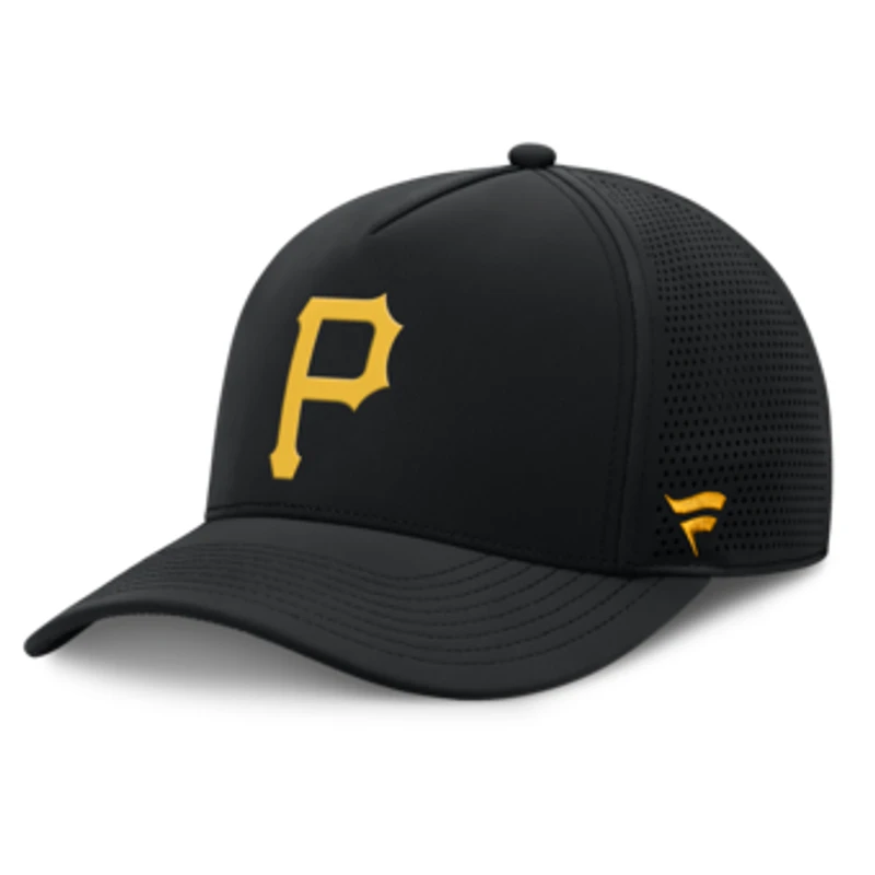 Men's Fanatics Black Pittsburgh Pirates Perforated Adjustable Hat