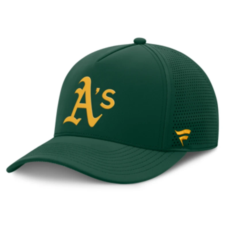 Men's Fanatics Dark Green Athletics Perforated Adjustable Hat