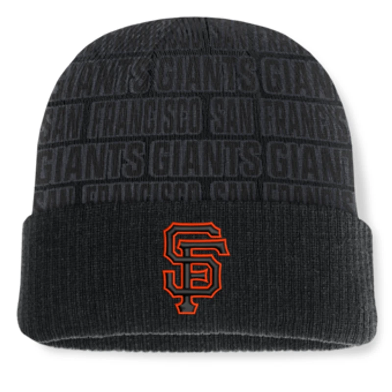 Men's Fanatics Black San Francisco Giants Backstop Cuffed Knit Hat