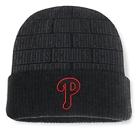 Men's Fanatics Black Philadelphia Phillies Backstop Cuffed Knit Hat