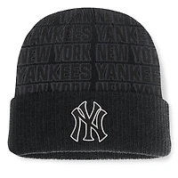 Men's Fanatics Black New York Yankees Backstop Cuffed Knit Hat