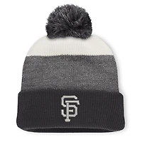 Men's Fanatics Charcoal/Gray San Francisco Giants Cuffed Knit Hat with Pom