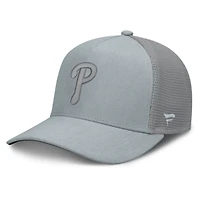 Men's Fanatics  Gray Philadelphia Phillies Corduroy Relief Trucker Adjustable Hat