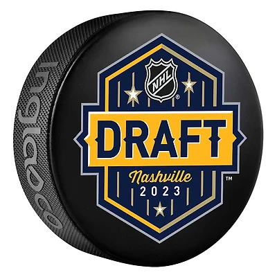2023 NHL Draft Unsigned Inglasco Logo Hockey Puck