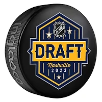 2023 NHL Draft Unsigned Inglasco Logo Hockey Puck