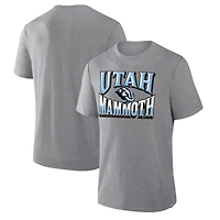 Men's  Fanatics Heather Gray Utah Mammoth Tribute Tri-Blend T-Shirt
