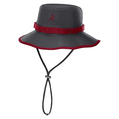 Men's Nike Anthracite Alabama Crimson Tide 2026 Sideline Apex Boonie Bucket Hat