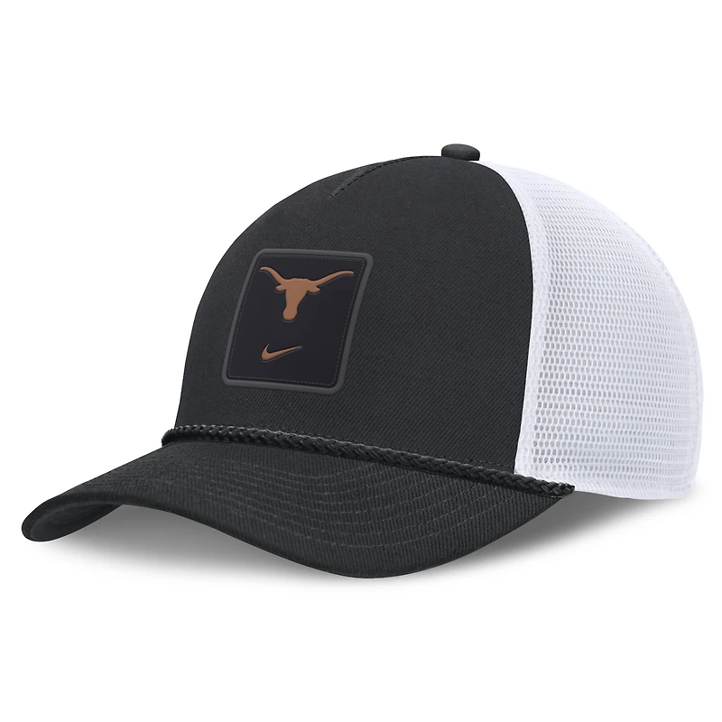 Unisex Nike Black Texas Longhorns 2026 On-Field Gameday Rope Trucker Adjustable Hat