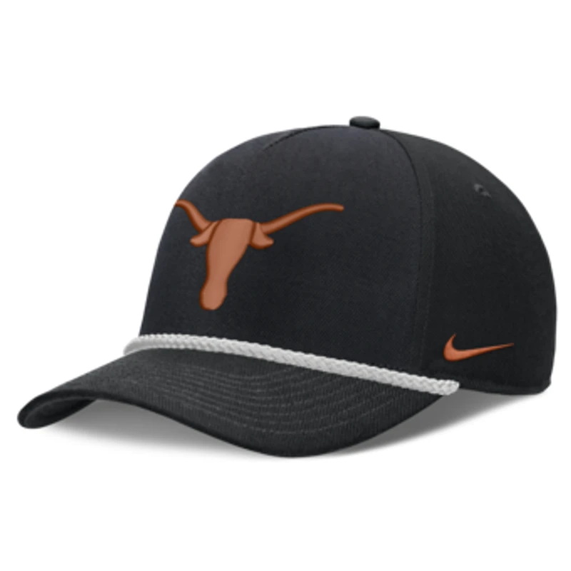 Unisex Nike Black Texas Longhorns Rope Rise Adjustable Hat