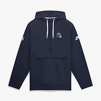 Men's Nike Navy New York Giants Sideline Broken Rules Alternate Anorak Half-Zip Hooded Jacket