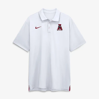 Men's Nike White Alabama Crimson Tide 2026 Sideline Tour Dri-FIT Polo
