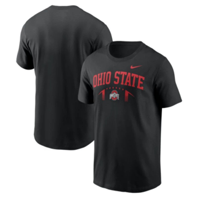 Men's Nike Black Ohio State Buckeyes Primetime Football Icon T-Shirt