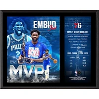 Joel Embiid Philadelphia 76ers 12" x 15" 2022-23 NBA MVP Sublimated Plaque
