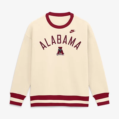 Women's Nike Natural Alabama Crimson Tide Legacy Pullover Sweatshirt