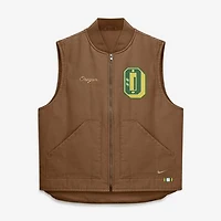 Men's Nike Brown Oregon Ducks Academic Padded Full-Zip Vest
