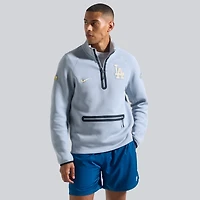 Men's Nike  Gray Los Angeles Dodgers 2026 Gold Collection Tech Fleece Half-Zip Pullover