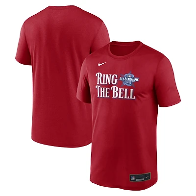 Men's Nike Red 2026 MLB All-Star Game Authentic Collection Ring The Bell Tri-Blend Dri-FIT T-Shirt