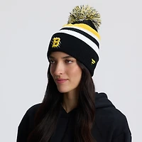 Women's Fanatics  Black Boston Bruins 2026 NHL Stadium Series Cuffed Knit Hat with Jumbo Pom