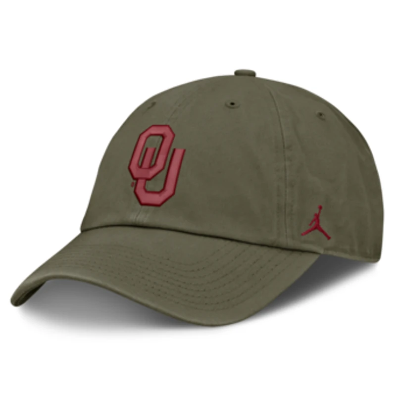 Unisex Jordan Brand Olive Oklahoma Sooners Primetime Club Adjustable Hat