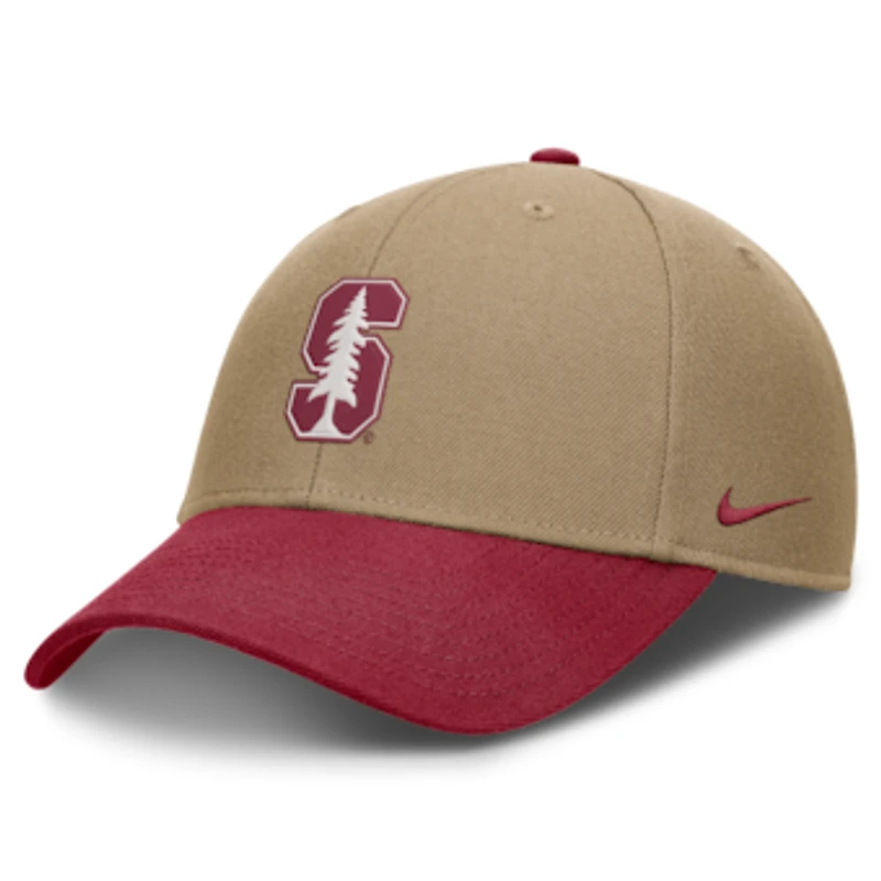 Unisex Nike Beige/Cardinal Stanford Cardinal Primetime Rise Dri-FIT Adjustable Hat