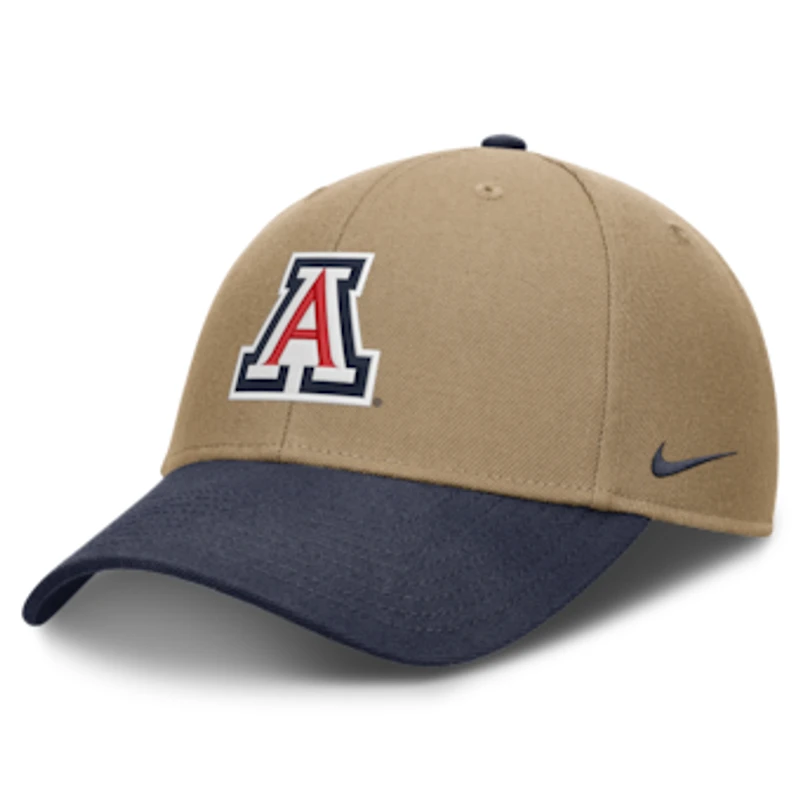 Unisex Nike Beige/Navy Arizona Wildcats Primetime Rise Dri-FIT Adjustable Hat